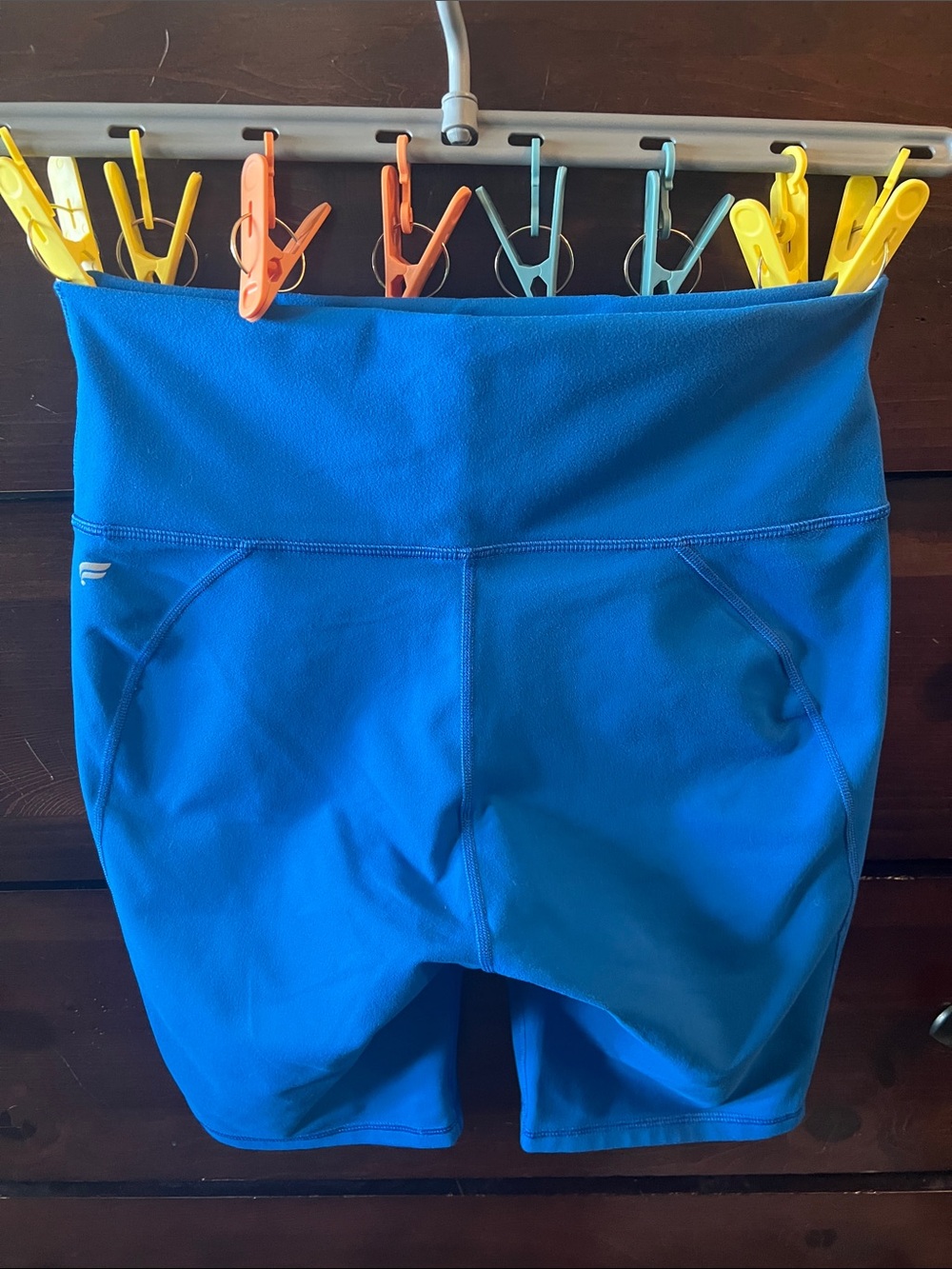 Fabletics Electric Blue Bike Shorts - Picture 3 of 4